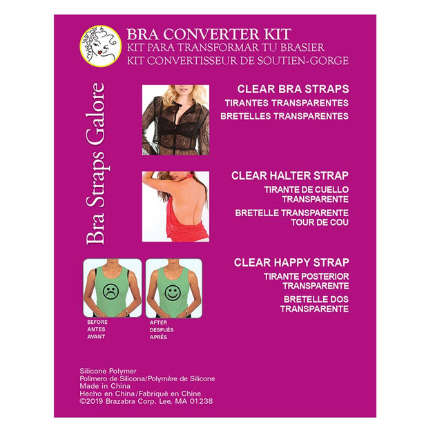 Braza Bra Converter Kit 5006 Clear Straps Wide / O/S