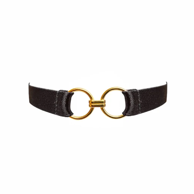 Navy Belt and Buckle: Black Nylon with 24K Gold Buckle and Tip - Male