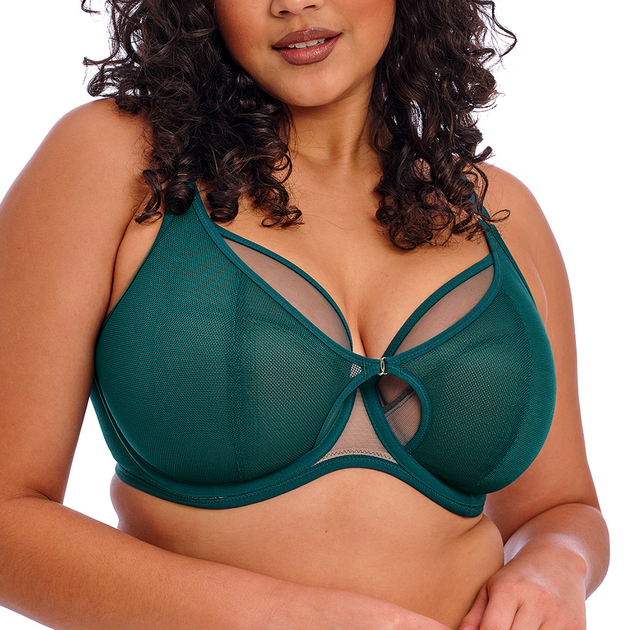 Green Bras for Women Luxury Underwear Bead Exposed Breast Open