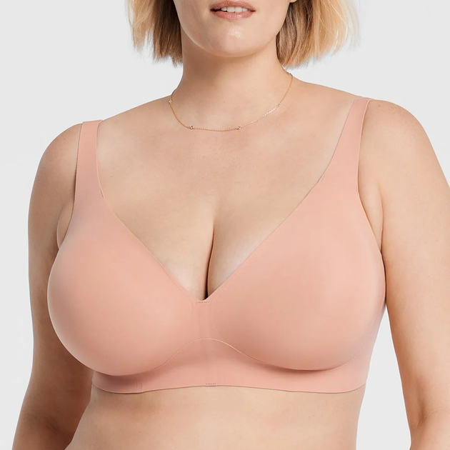 SoftCup Wireless Full Coverage Bra: Minimize & Support Plus Size