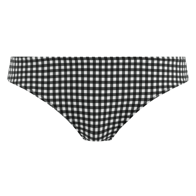 Freya Check In Lined Plunge Tankini Top - Monochrome