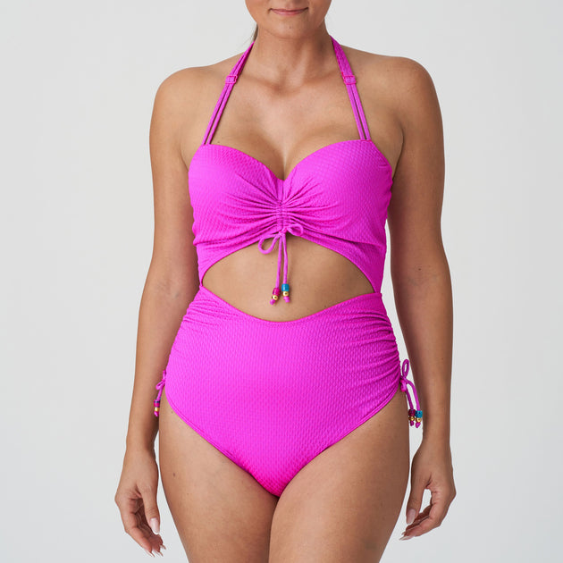 SALE* Mastectomy Swimsuit 'Palm Beach Ultimate Mesh High Neck One Pie –