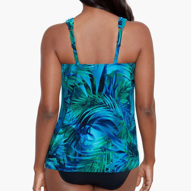 Miraclesuit Palm Reeder Dazzle Tankini Top 6558126 – Petticoat