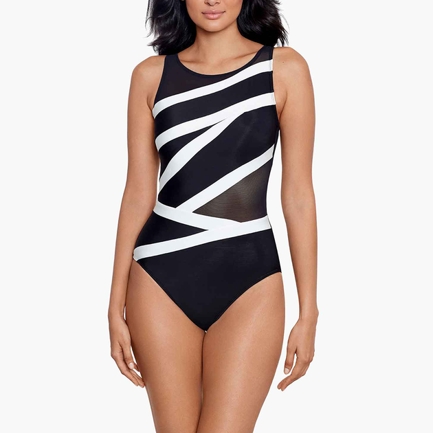 Magicsuit, Swim, Magicsuit Swimwear Skin Deep Carma Tankini Top Size 8  Blackwhite New 32