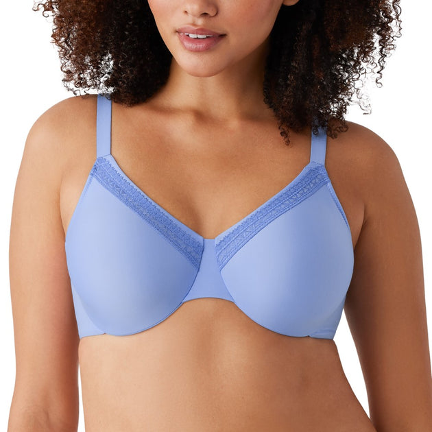 Wacoal Women's Plus Size Back Appeal Wirefree Bra, Radiant Blue