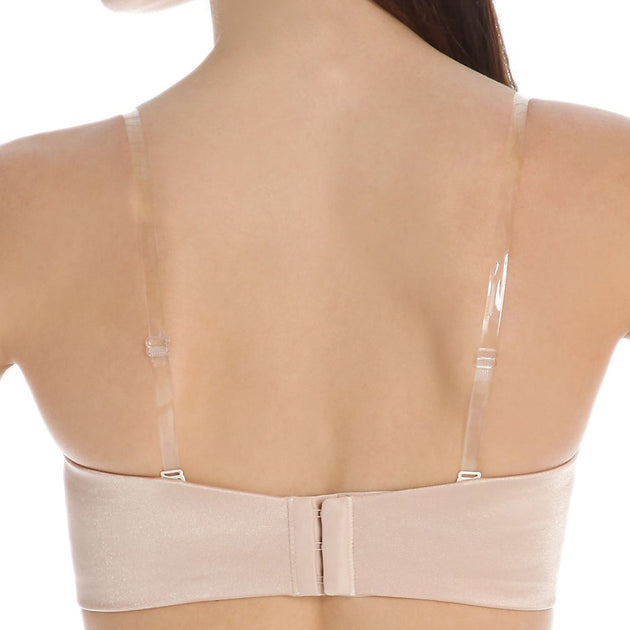 Women Clear Invisible Bra Straps Sheer Adjustable Shoulder Strap, 4 Pairs