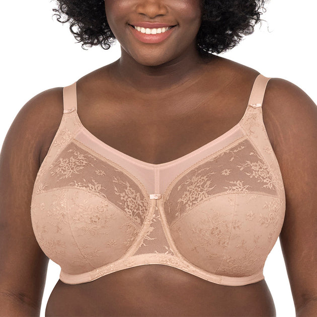 Pretty Comy Deep Cup Bra Hide Back Fat Bras, Seamless Wire Free Everyday Bras  for A to E Cups, Plunge Padding Lift Up Basic Bras for Women 