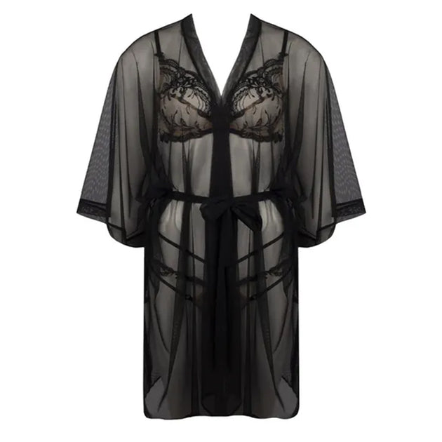 774 sexy conjunto de robe feminino sleepwear nightgown lingerie