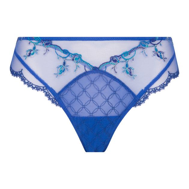 Lise Charmel Splendeur Soie Thong ACC0580 Blue – Petticoat Fair Austin