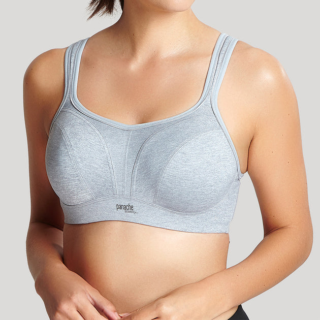 Sculptresse Non Padded Underwired Sports Bra - Charcoal Marle - Curvy
