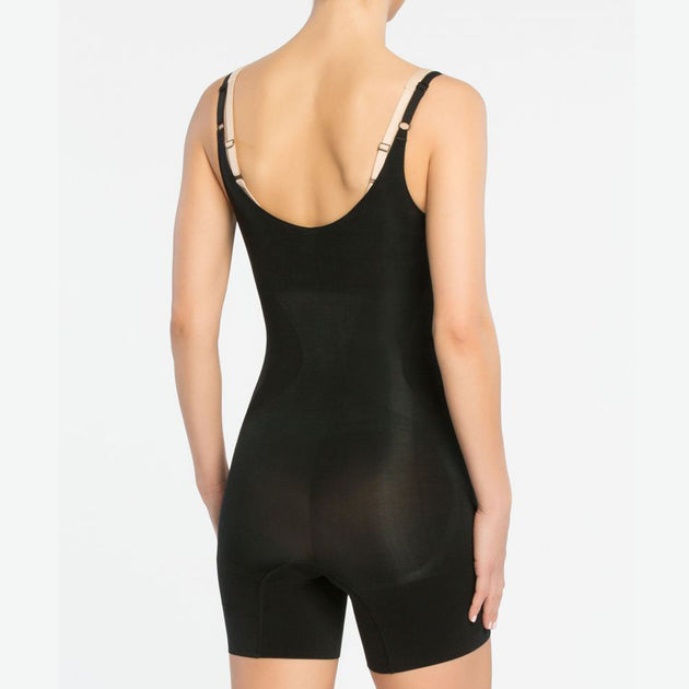 Spanx OnCore Open-Bust Mid-Thigh Bodysuit 10130R Open Bust Body – Petticoat  Fair Austin