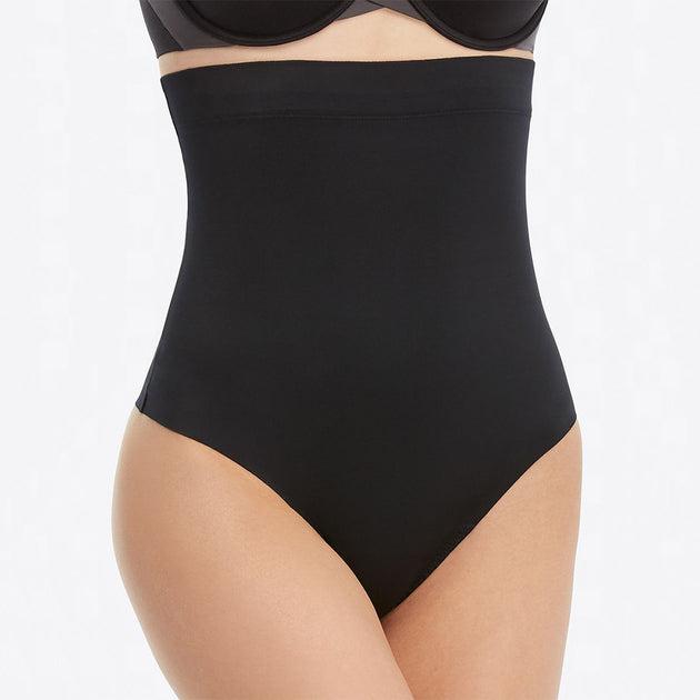discount retailer SPANX Suit Your Fancy Plunge Low-Back Thong Bodysuit size  Medium