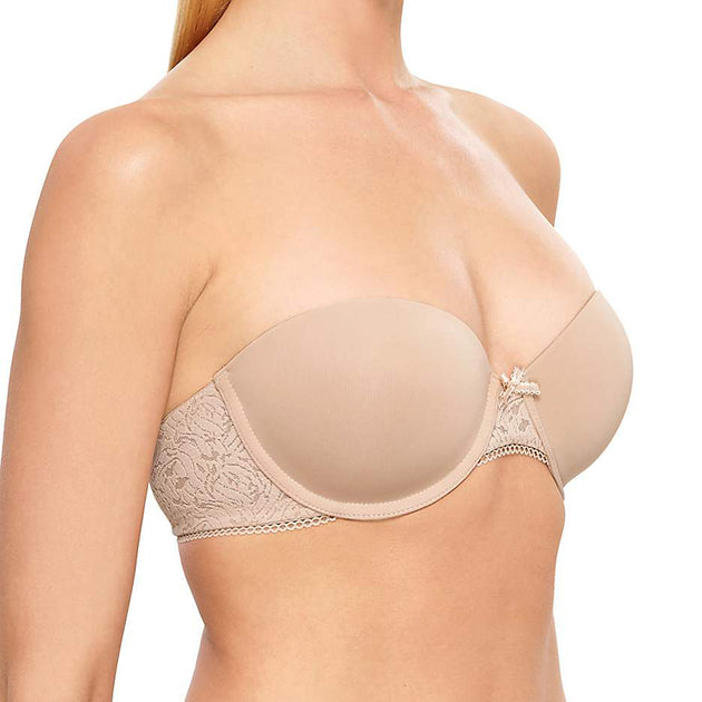B.tempt'd B.enticing Strapless Bra in Night - Busted Bra Shop