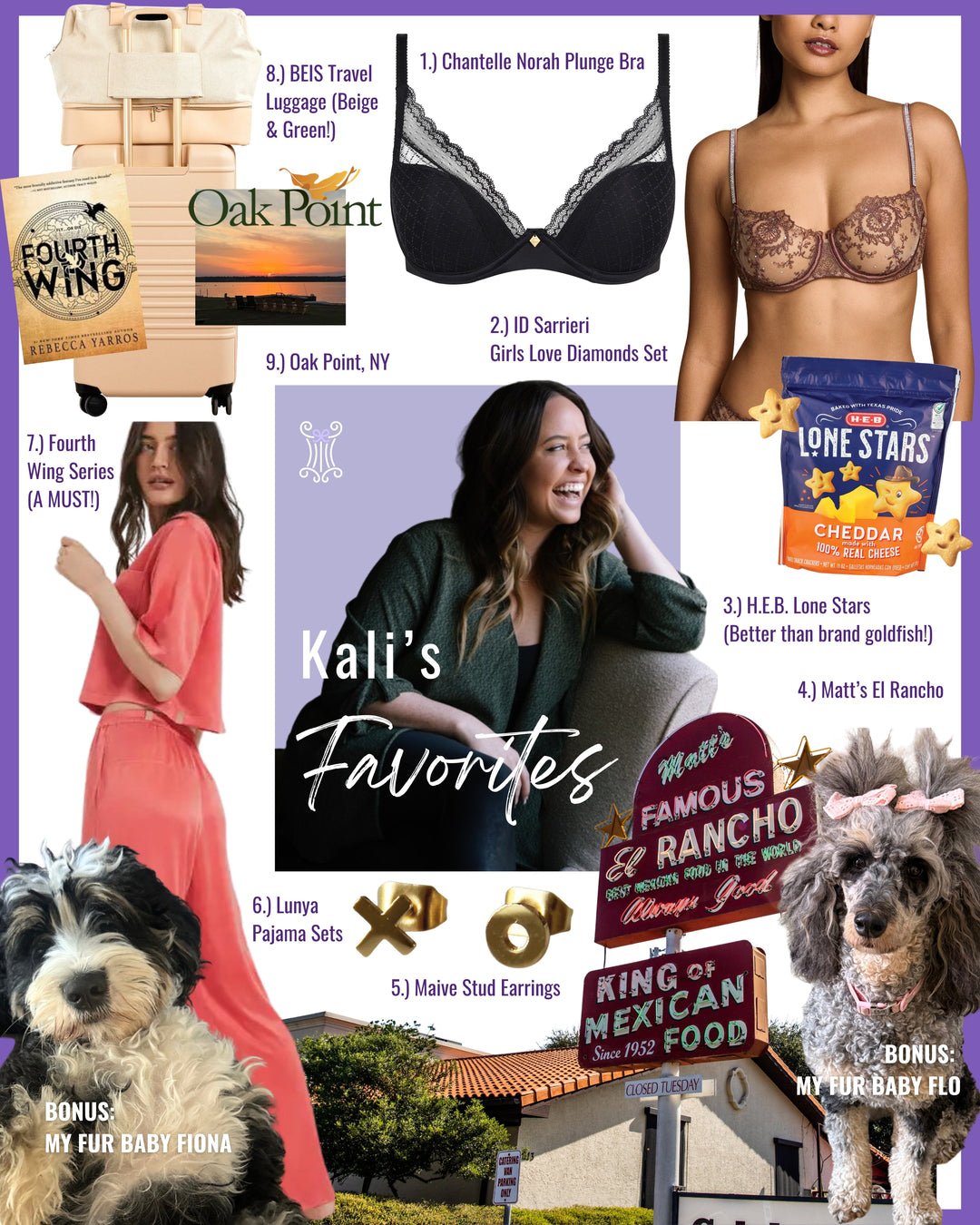 Kali's Favorite Picks + What Inspires Her Throughout Her Day.