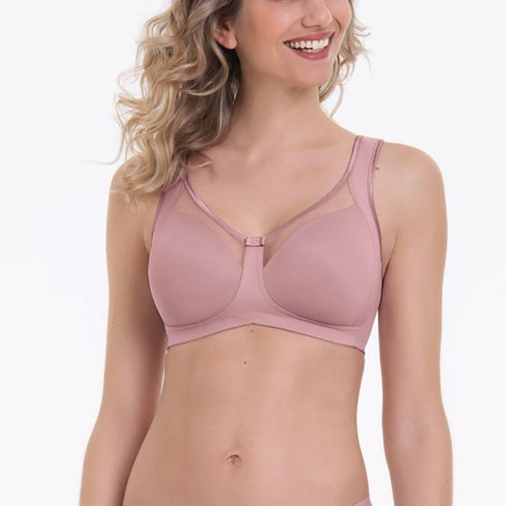 Clara Wire Free Bra Rosewood