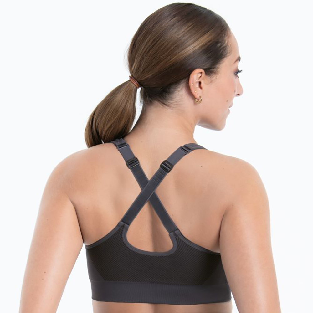 EasyMove Zip Sports Bra Black