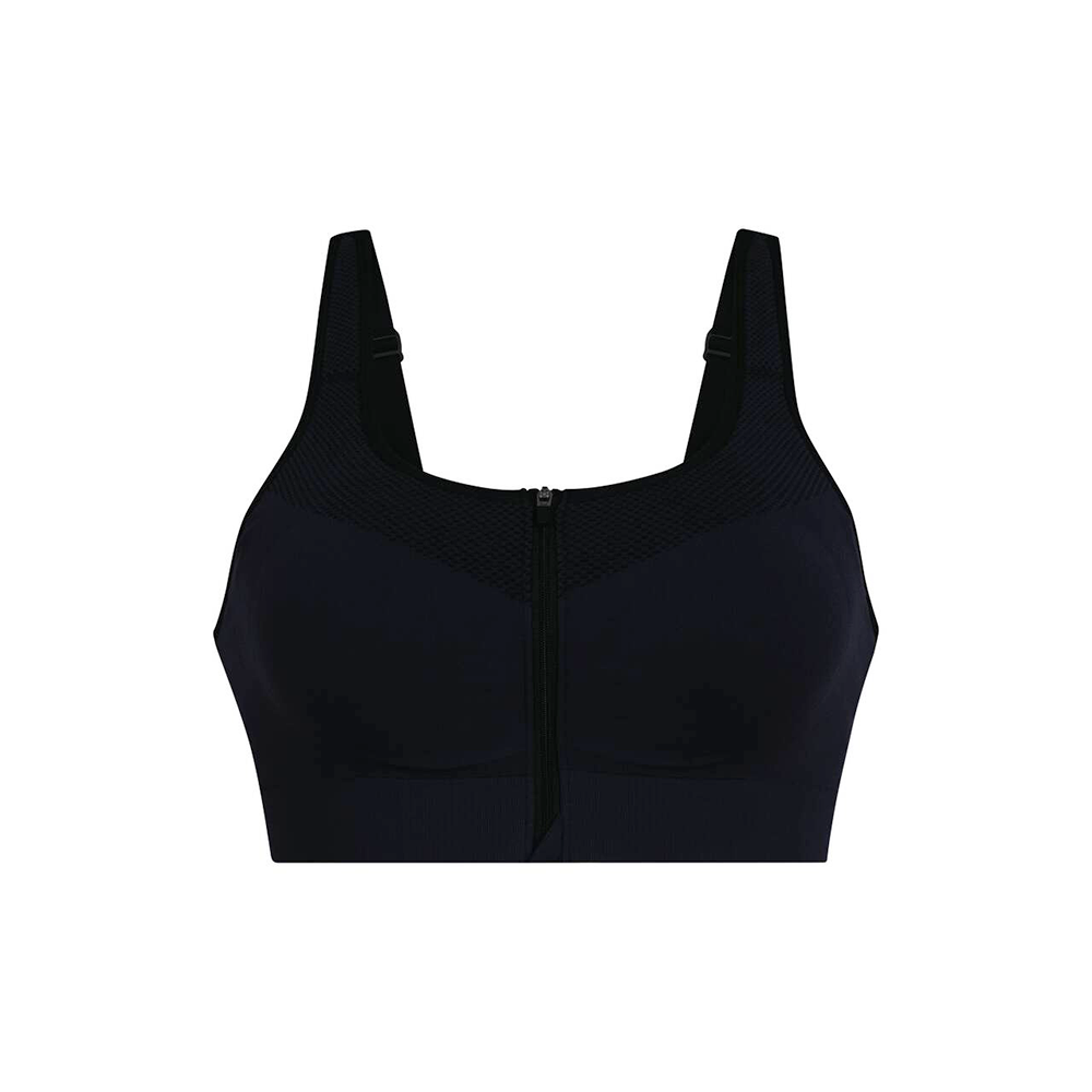 EasyMove Zip Sports Bra Black
