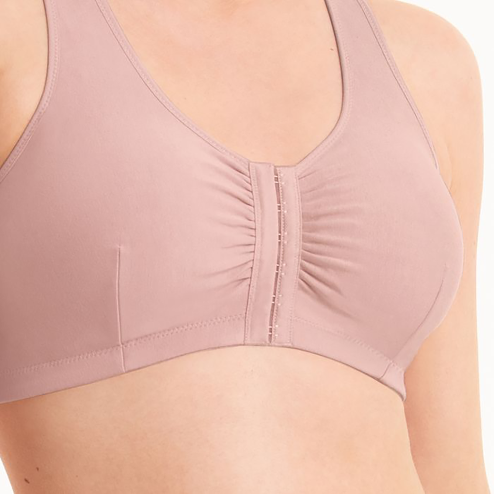 Hazel Mastectomy Bra With Front Fastener Rose