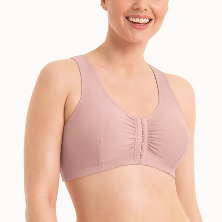Hazel Mastectomy Bra With Front Fastener Rose
