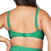 Artesands Linear Perspective Delacroix Multi Cup Bikini Top At3711ln Green