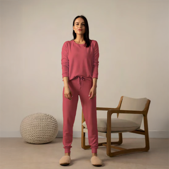 Cozy Banded Joggers Ash Rose