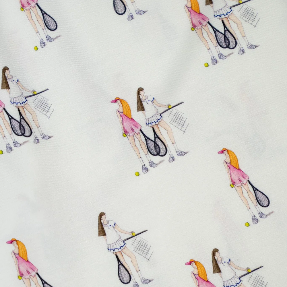 Jolene Long Printed Pajama Set Tennis