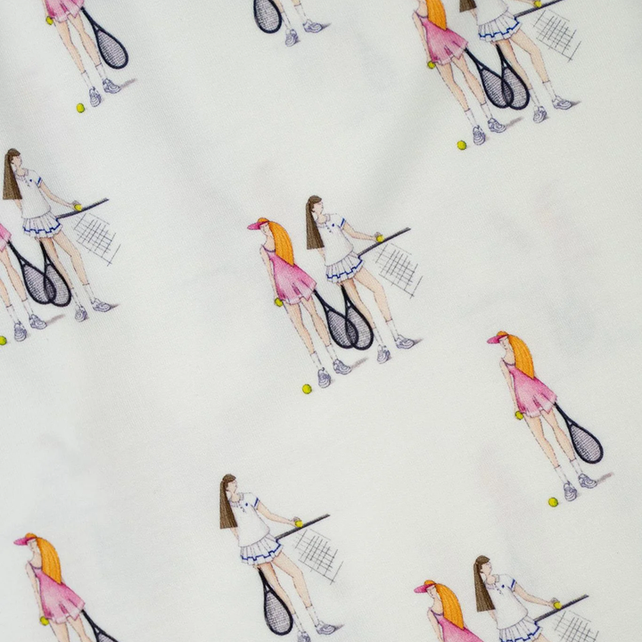 Jolene Long Printed Pajama Set Tennis