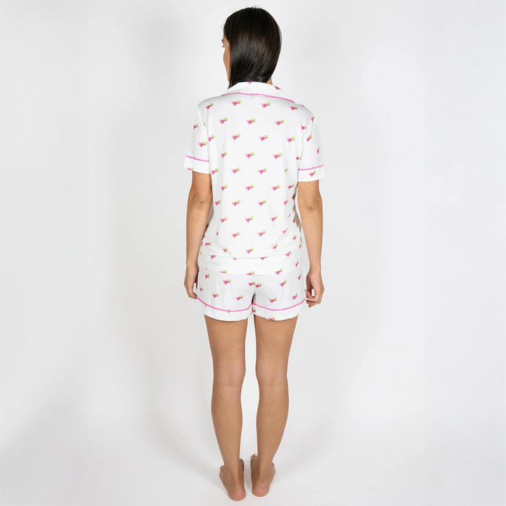 Jolene Short Printed Pajama Set Cosmo