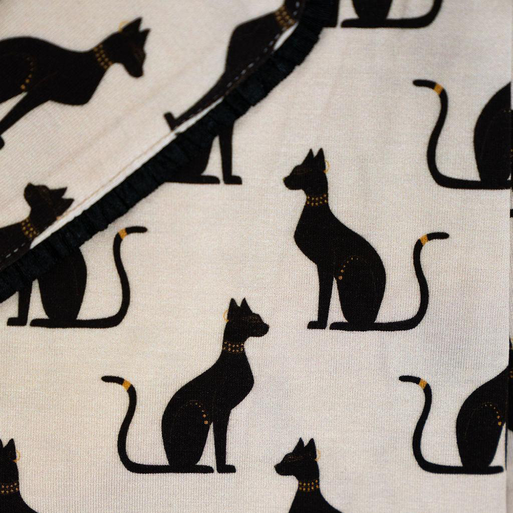 Jolene Short Printed Pajama Set Majestic Cats