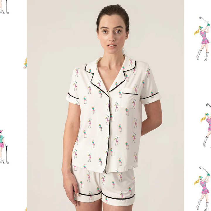 Golfers Short Pajama Set