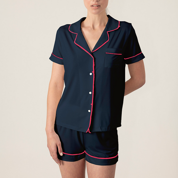 Jolene Short Pajama Set Navy