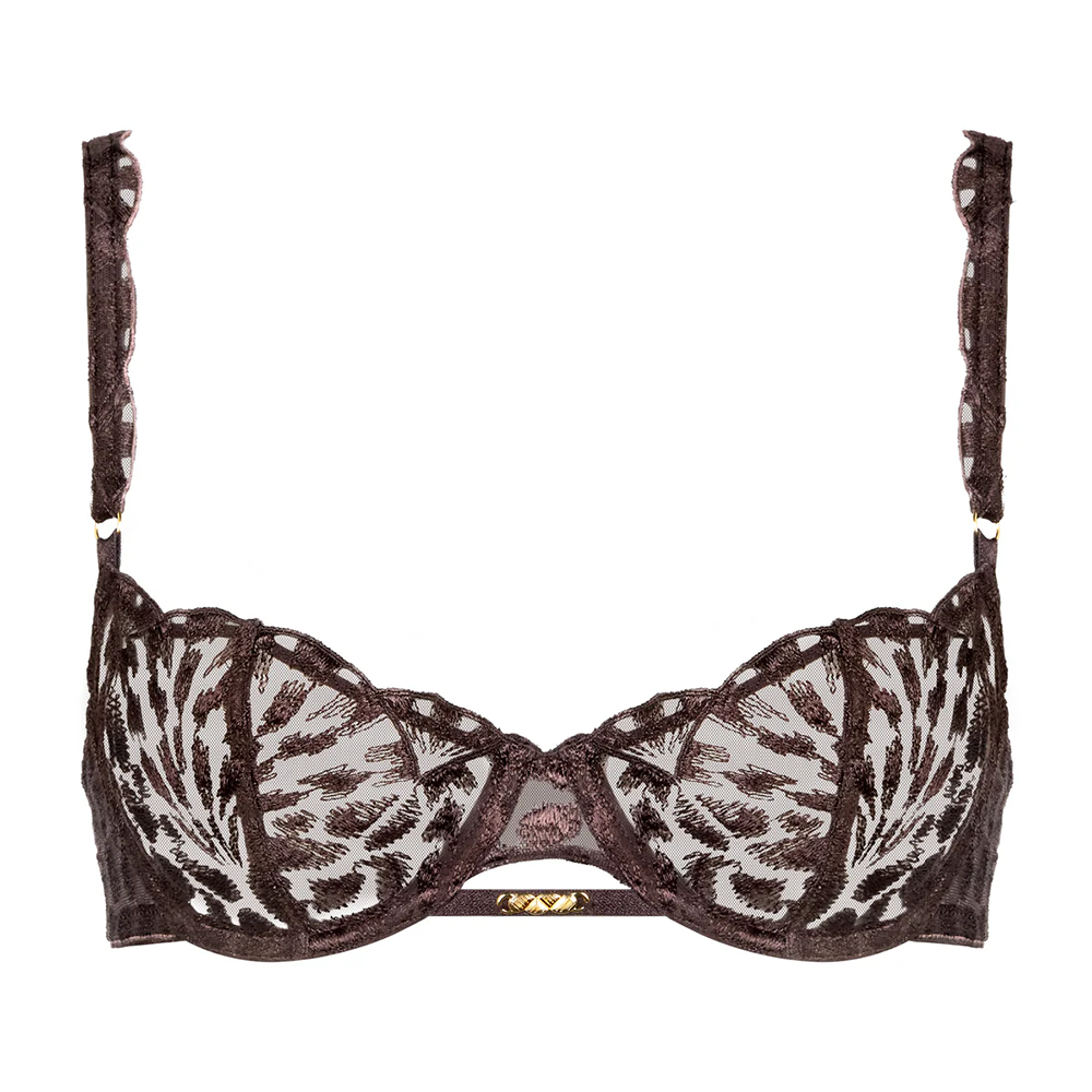 Crazy in Love Underwired Balconette Bra Brown