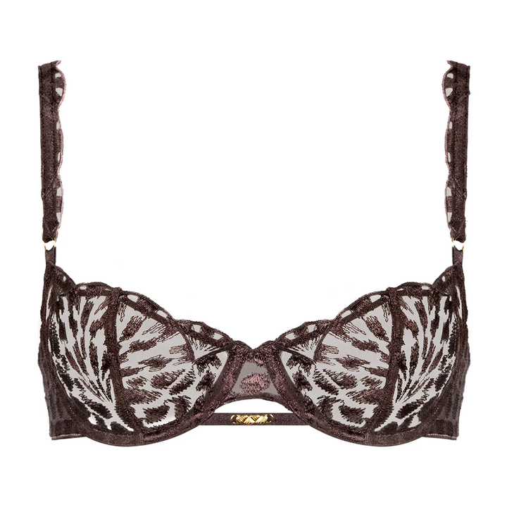 Crazy in Love Underwired Balconette Bra Brown
