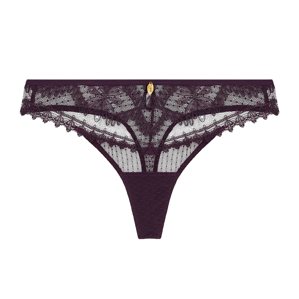 Mystery of Love Thong Plum