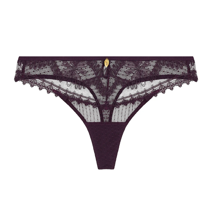 Mystery of Love Thong Plum