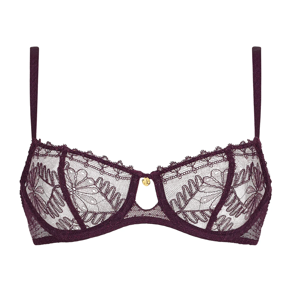 Mystery of Love Underwired Balconette Bra Plum