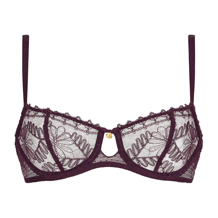 Mystery of Love Underwired Balconette Bra Plum