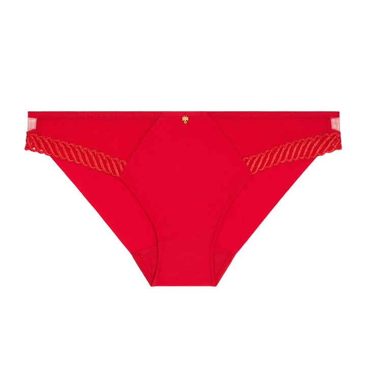 Sheer Emotion Brazilian Brief Diva Red