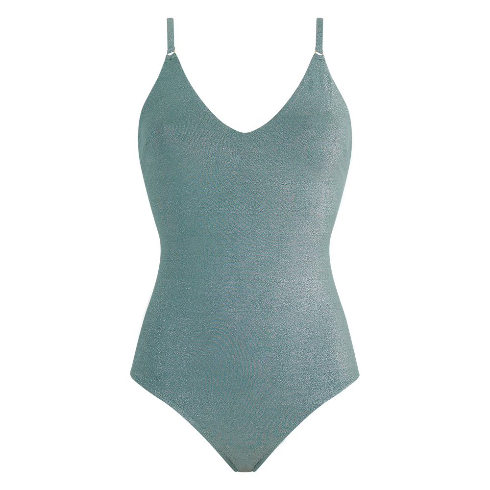 Summer Glow One-Piece Swimsuit Aqua