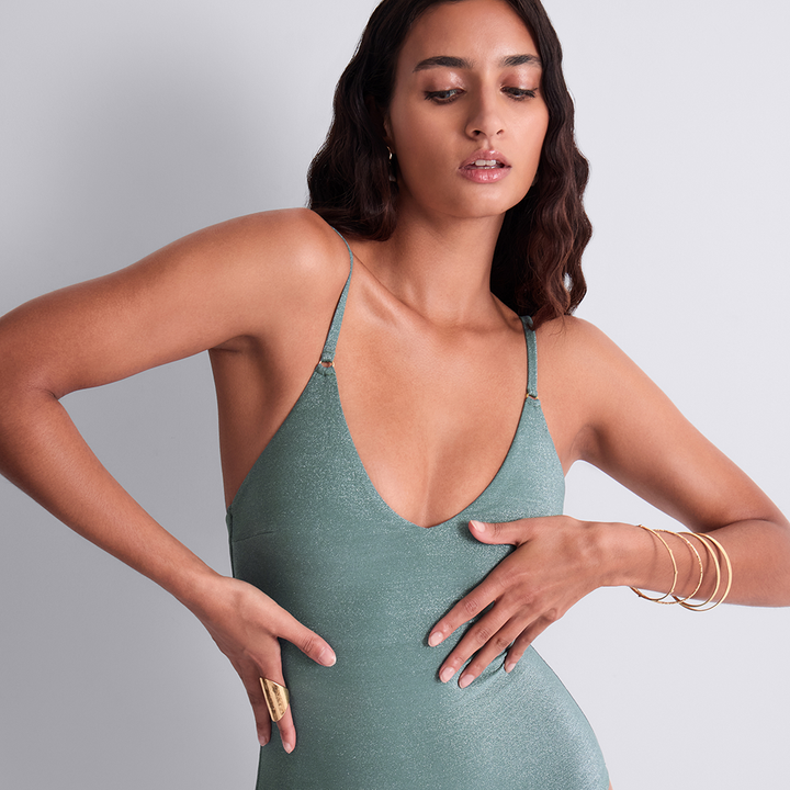 Summer Glow One-Piece Swimsuit Aqua
