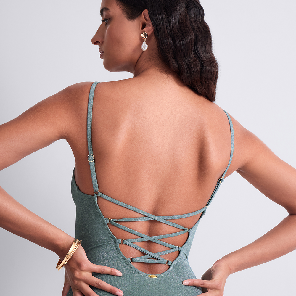 Summer Glow One-Piece Swimsuit Aqua