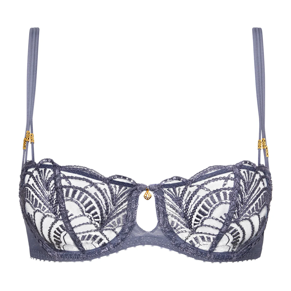 Vibes Underwired Balconette Bra Denim