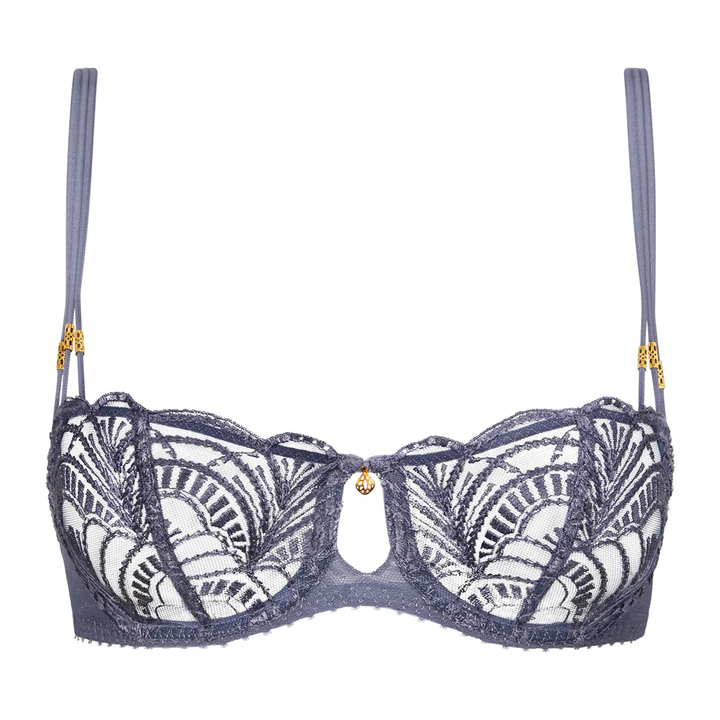 Vibes Underwired Balconette Bra Denim
