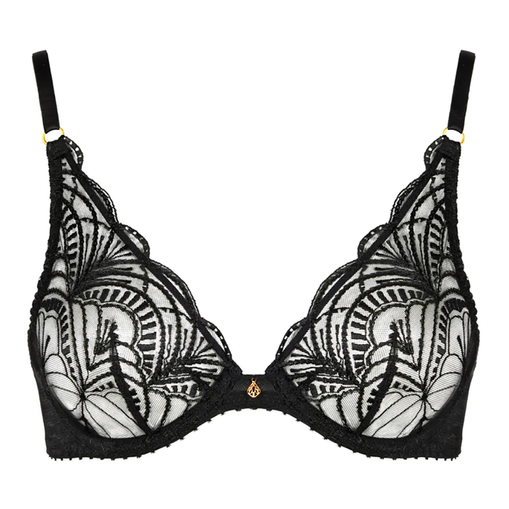 Vibes Underwired Triangle Bra Black