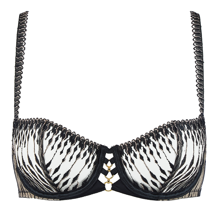 Voodoo Kiss Half Cup Bra Millenium Black