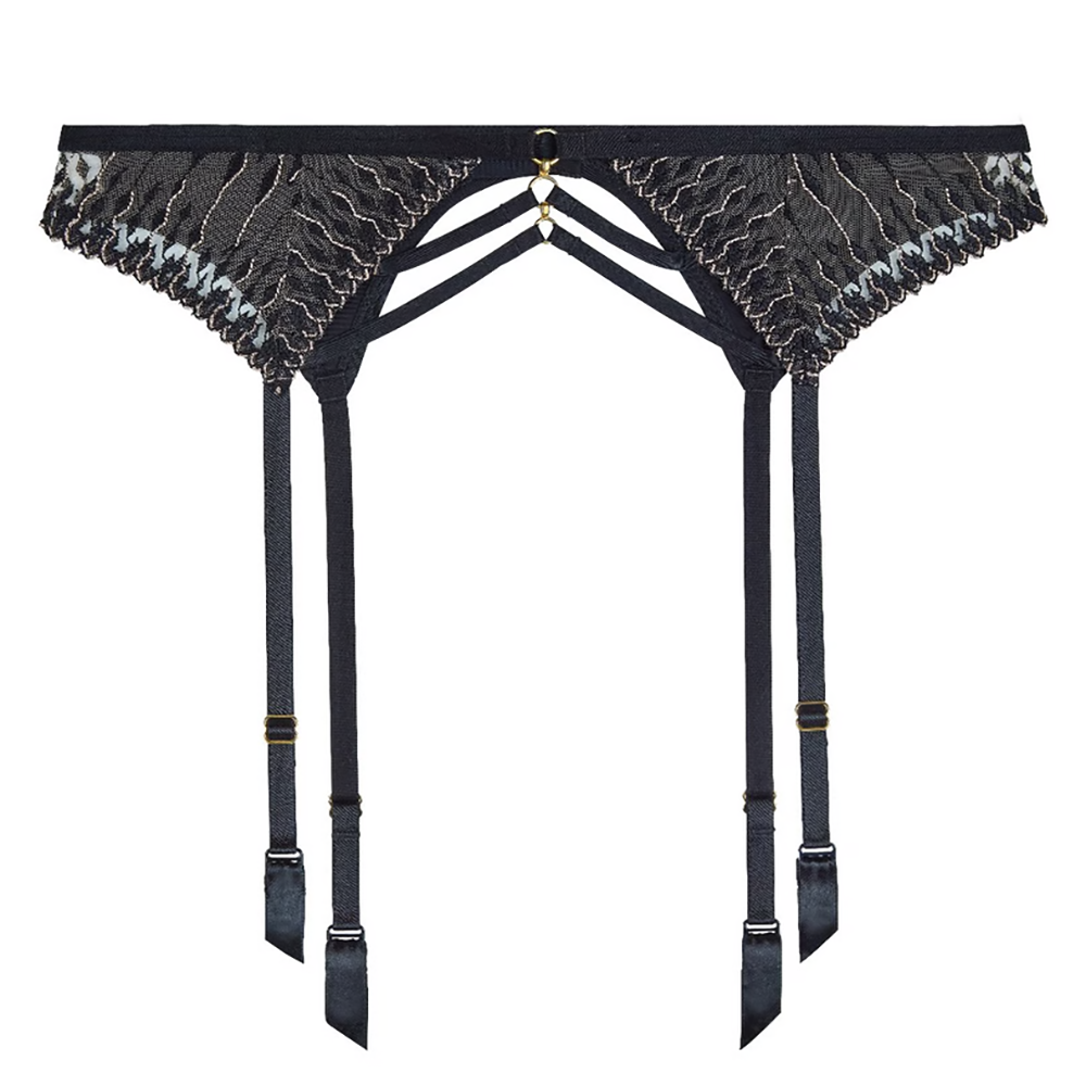 Voodoo Kiss Suspender Belt Millenium Black