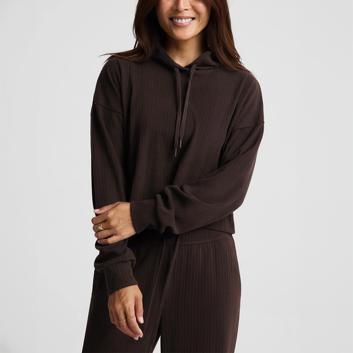 Breathe Easy Ribbed Hoodie