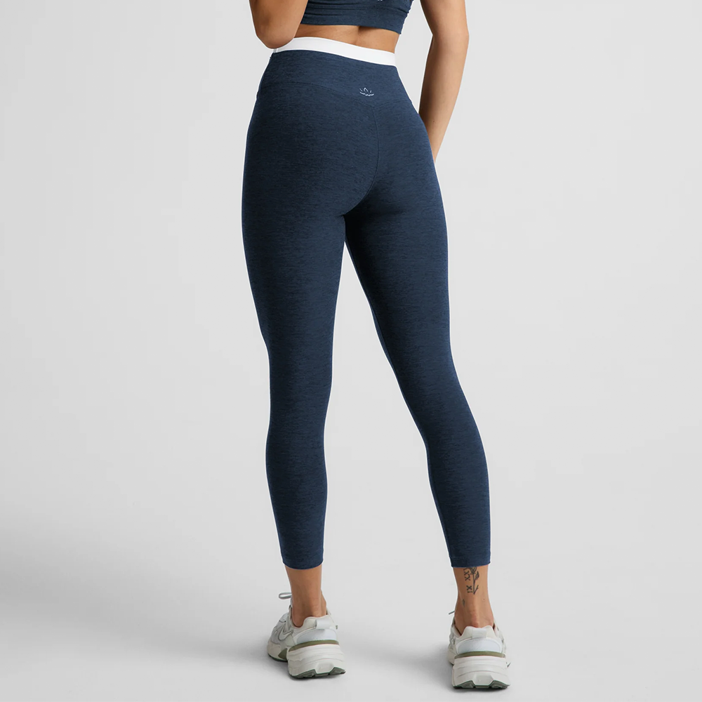 Spacedye Layered High Waisted Midi Legging