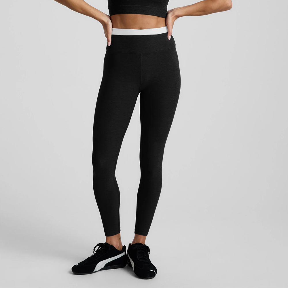 Spacedye Layered High Waisted Midi Legging