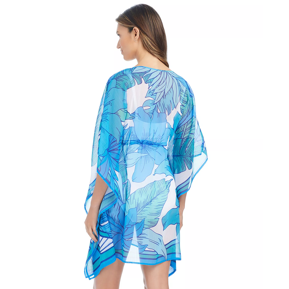 Riviera Retreat Printed Cover-Up Cool Blue